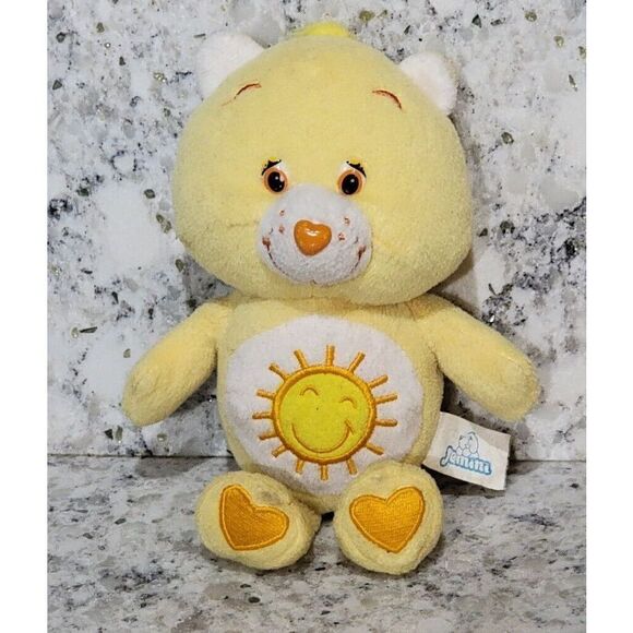 Care Bears 2006 Funshine Bear Plush Teddy Yellow Sunshine Stuffed Animal 8"‎ - Picture 1 of 9